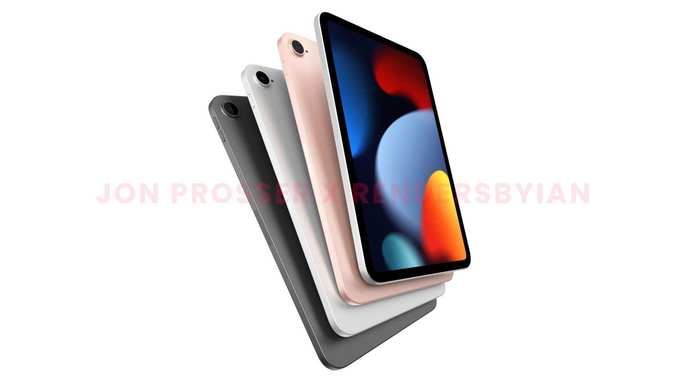 Alegado design do iPad mini 6. Crédito: Jon Prosser e Rendersbylan