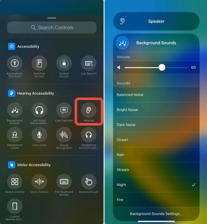 iphone sons de fundo como ativar