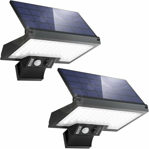 JESLED 2 Pack Luz Solar Exterior 108 LEDs