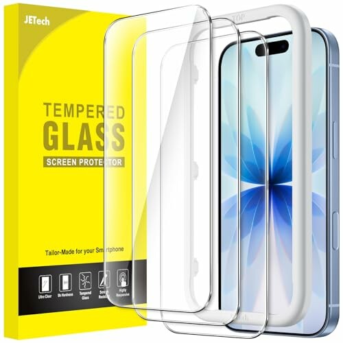 JETech Protector Vidro Templado iPhone 17 6,3"