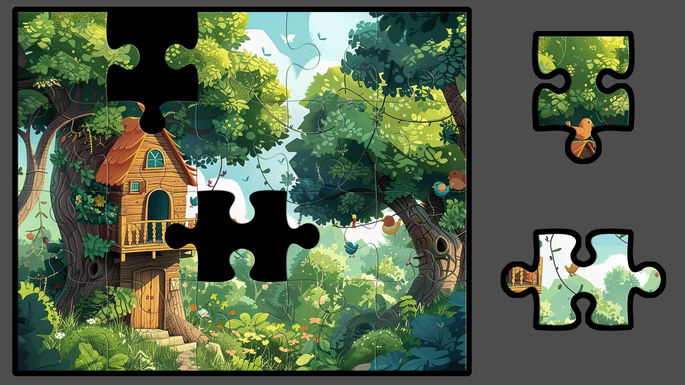 Nature Puzzle for Kids
