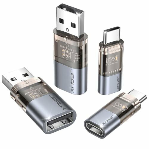 JSAUX Pack de 4 Bloqueadores de Dados USB e USB C