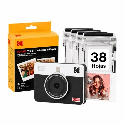 Kodak C300R Mini Shot 3, câmara instantânea de fotos com impressora 68 fotos