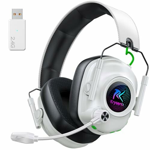 Krysenix 2,4 GHz Cascos Gaming Inalámbricos