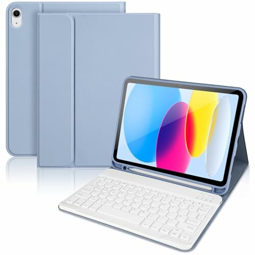 KTOITION Capa com teclado para iPad 10.ª/11.ª geração, Bluetooth