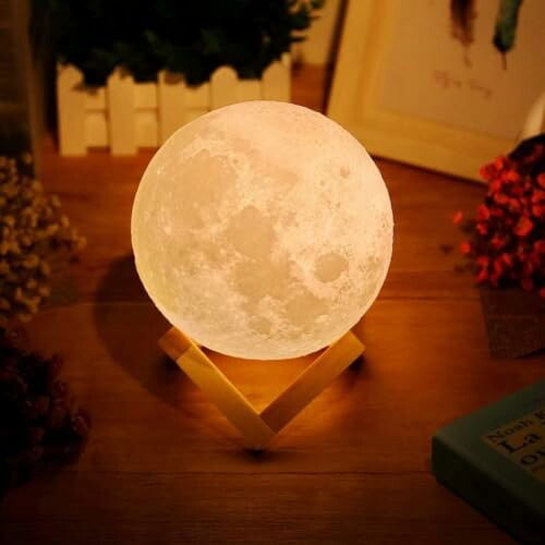 L&acirc;mpada de Lua em 3D LED 15 cm