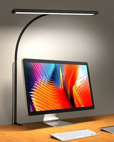 LED candeeiro de mesa com grampo
