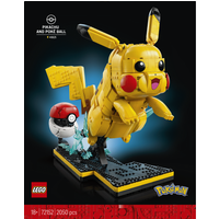 Lego&reg; 72152 Pok&eacute;mon Pikachu E Pok&eacute; Ball - Maqueta 3d De Figura Articulada