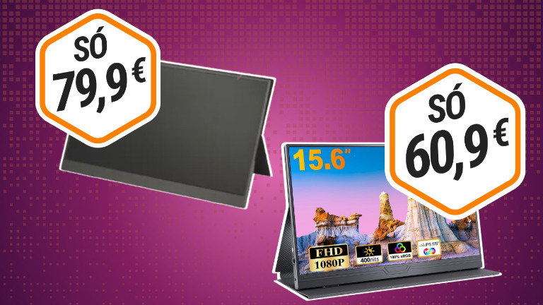 Lidl lança monitor portátil: mas a Amazon tem uma alternativa mais barata por 60 €