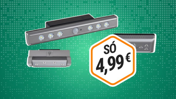 Lidl tem luz LED com sensor de movimento por 4,99 € que todas as casas vão querer