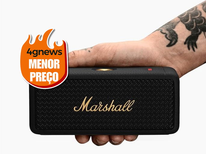 Marshall Emberton II Altifalantes Bluetooth portáteis, sem fios, emparelháveis, IP67 resistentes ao pó e à água, 30 horas de tempo de reprodução