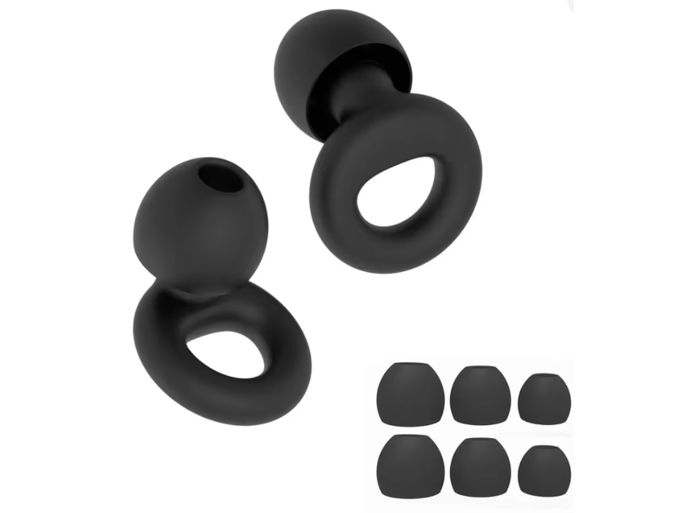 Tampões de ouvido de silicone para natação, cancelamento de ruído do sono, redução de ruído