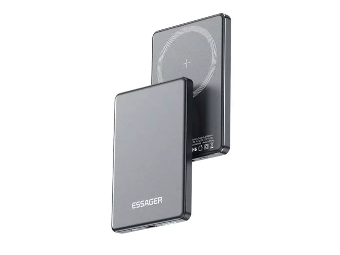 Essager fino sem fio power bank magnético 20w 5000mah