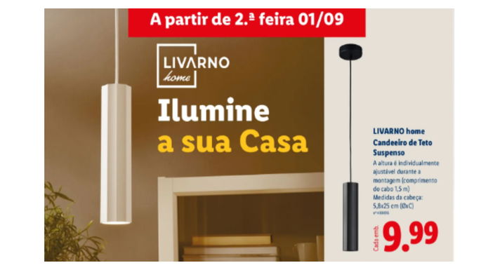 Candeeiro de Teto Suspenso no lidl