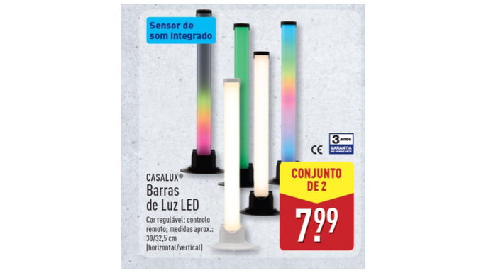 luz de LED no ALDI por apenas 7.99 euros