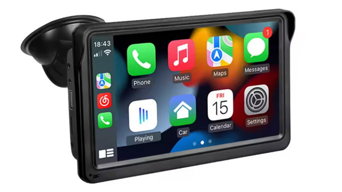 Hippcron 7 polegadas rádio do carro reprodutor de vídeo multimídia sem fio