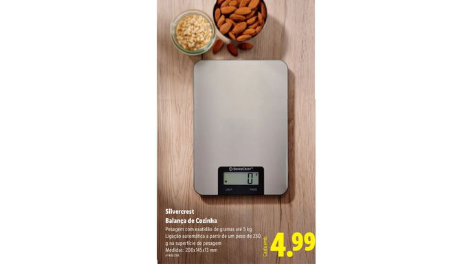 balança de cozinha no Lidl