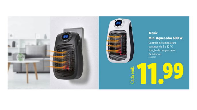 Mini Aquecedor 600W