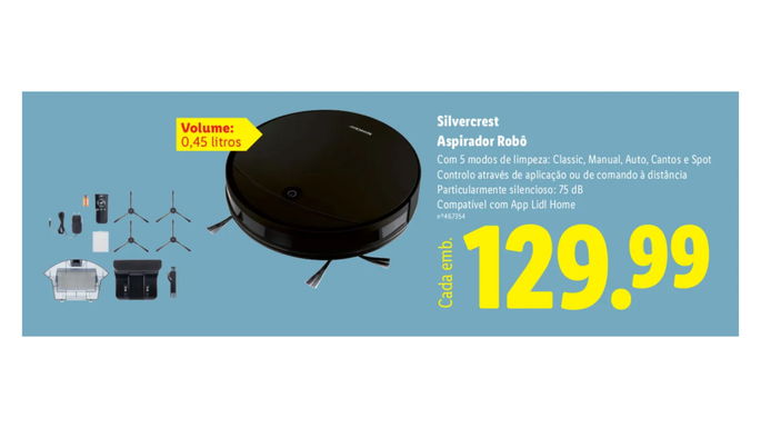 aspirador robô no lidl