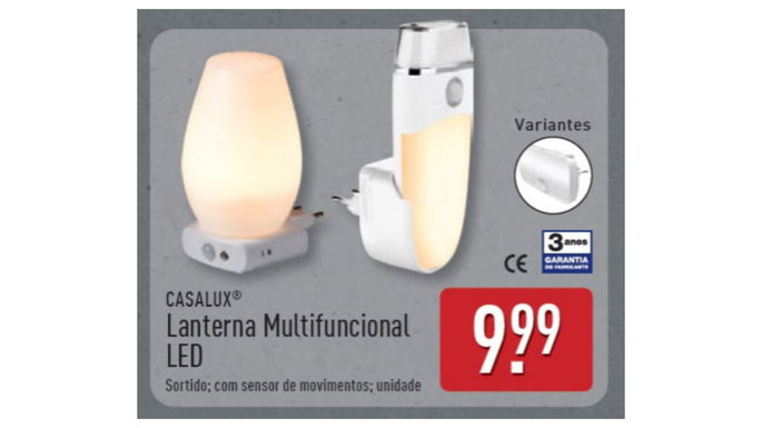 candeeiro de mesa por 9,99 euros