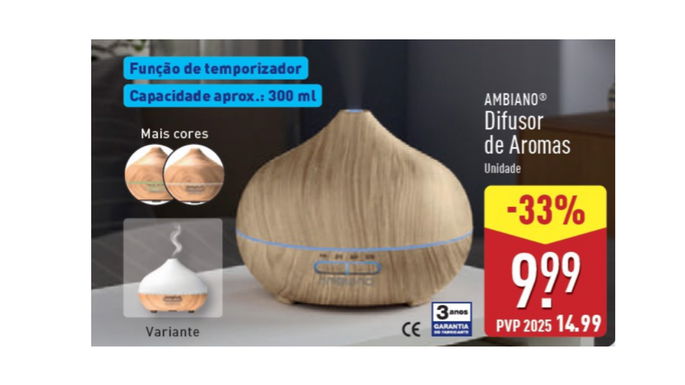 difusor de aromas por 9,99 euros