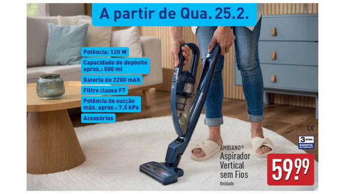 aspirador vertical por 59,99 euros