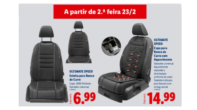 capa com aquecimento Lidl