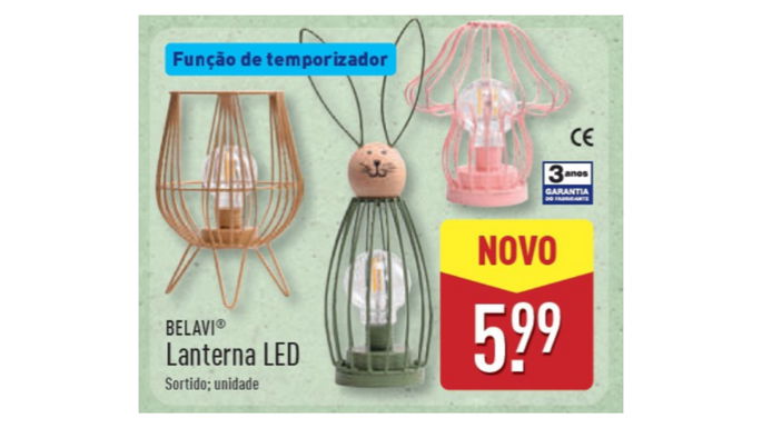 candeeiro de mesa por 5,99 euros