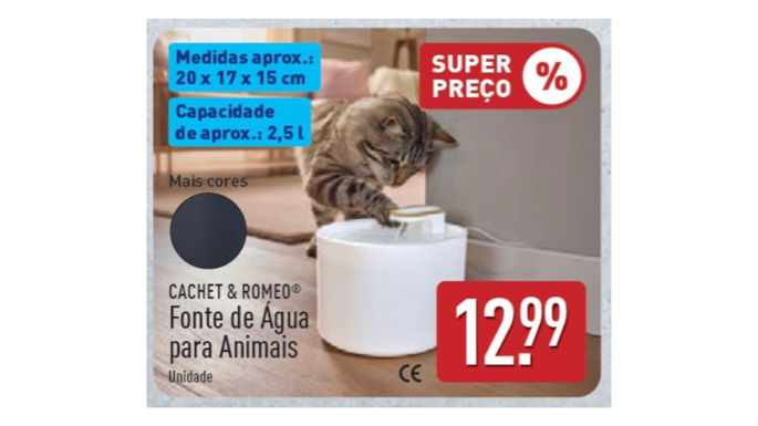fonte de agua por 12,99 euros