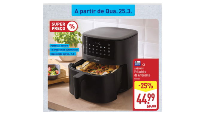 fritadeira xxl no aldi