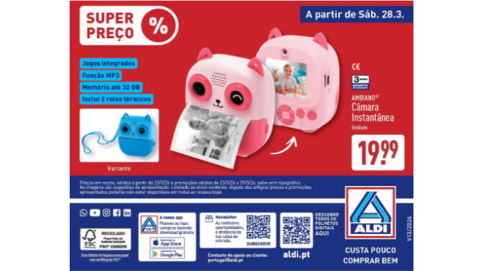 c&acirc;mara instant&acirc;nea por 19,99 euros