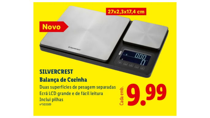 balan&ccedil;a de cozinha no Lidl