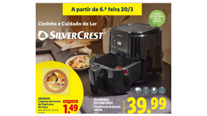 Fritadeira de ar quente no Lidl