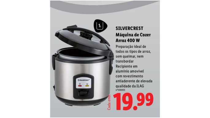 M&aacute;quina de Cozer Arroz 400 W