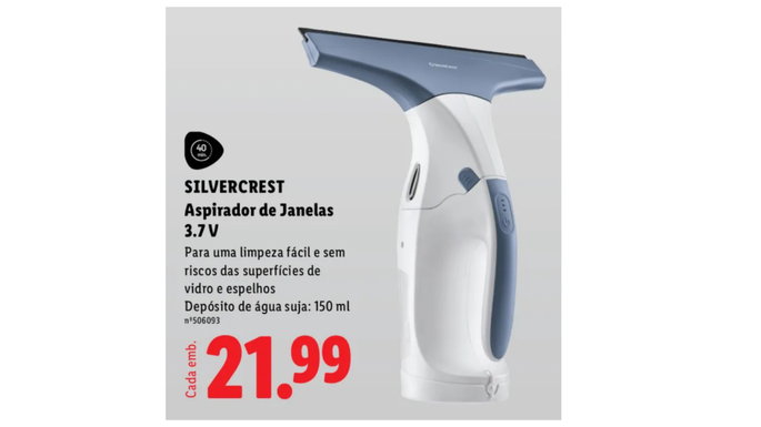 Aspirador de Janelas 3.7 V