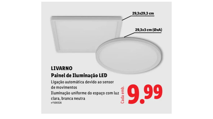 Luz solar de LED no Lidl por apenas 9,89 euros