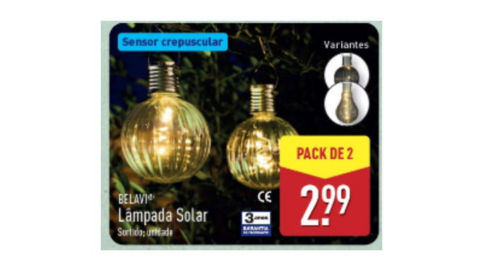 L&acirc;mpada Solar