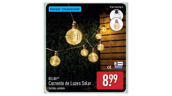 Luz solar por 8,99 euros