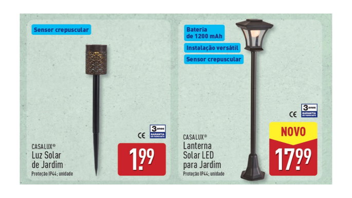 Luz solar por 17,99 euros