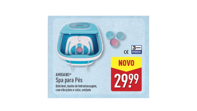 Spa para P&eacute;s no aldi