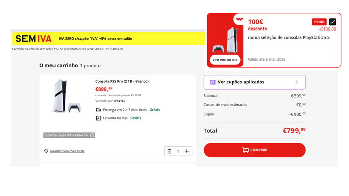 Como aplicar o cup&atilde;o na Worten