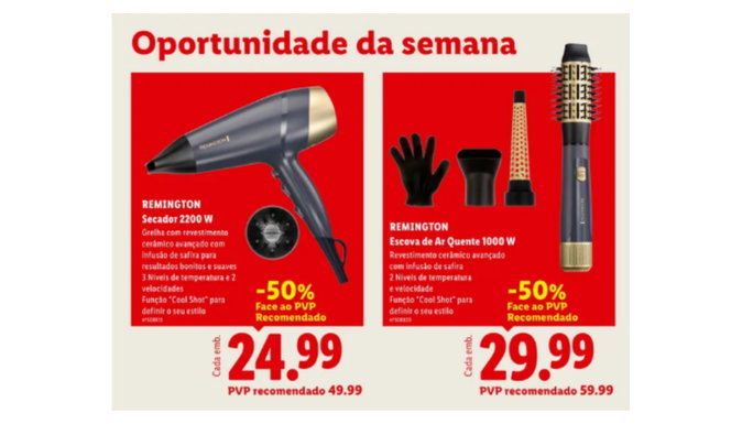 Escova de Ar Quente 1000 W