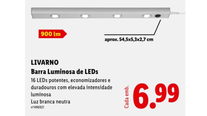 Luz solar de LED no Lidl por apenas 6,99 euros