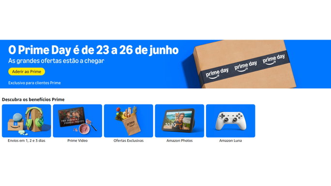 Festa de Ofertas prime na Amazon