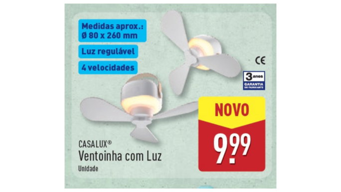 mini ventilador de teto