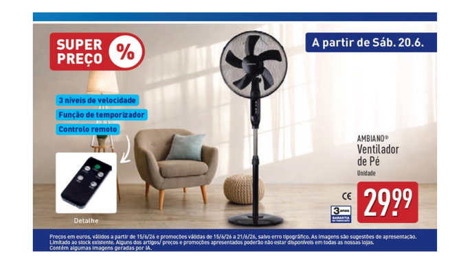 ventilador de p&eacute; por apenas 29,99 euros