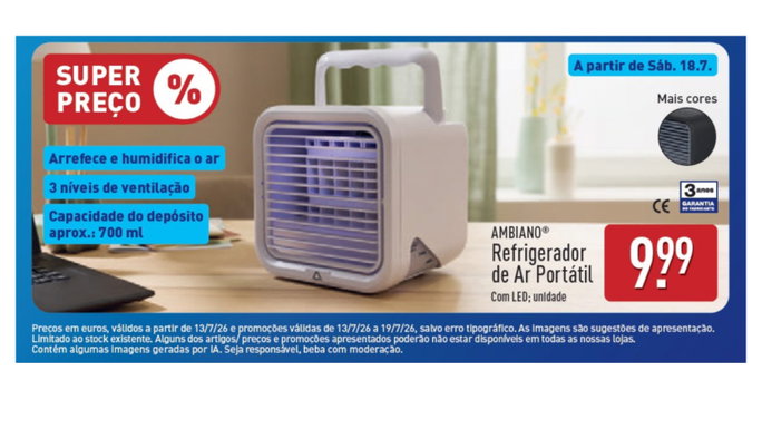 mini ar condicionado por apenas 9,99 euros