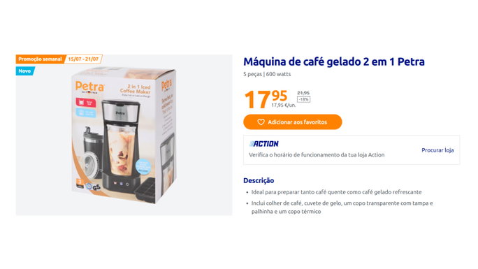 Petra 2 em 1 por apenas 17,25 euros