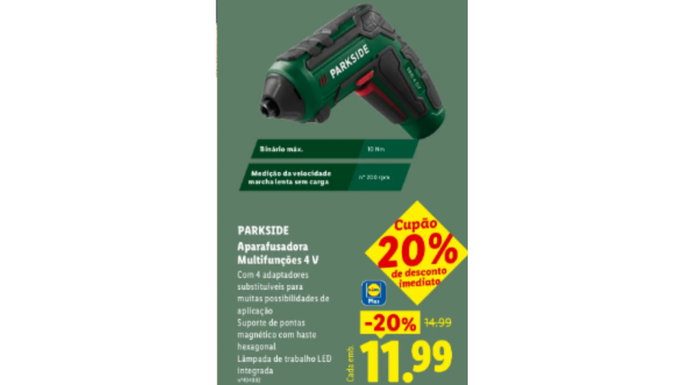 Aparafusadora 4V com Bateria