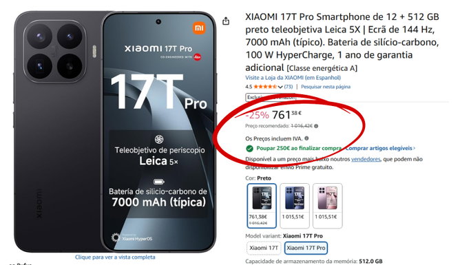 Captura de ecr&atilde; amazon